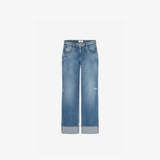Le Temps Des Cerises 400/28 Loose Revers Bleu Jeans