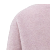 YAYA Cloud Grey Purple Long Sleeve V-Neck Sweater
