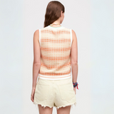 Aldo Martins Corfu Sleeveless Top in Salmon