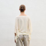 Sita Murt Ecru Cape with Crotchet Details