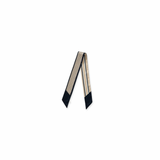 YAYA Navy Blazer Dessin Woven Small Scarf With Print