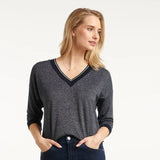 Smashed Lemon Navy Top
