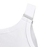 YAYA Pure White 00000 Singlet With Elastic Straps
