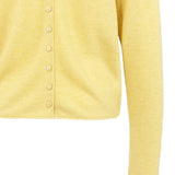 YAYA Dried Moss Green Melange Textured High Neck Sweater With Buttons