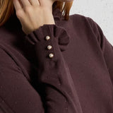 La Petit Étoile Solferino Marron Sweater