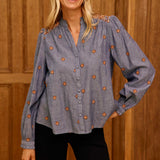 La Petit Étoile Belen Chambray Blouse