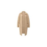 YAYA Light Camel Long Cardigan in Heavy Stitch