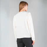 Le Temps Des Cerises Long Sleeve Frano Top in Ice Cream