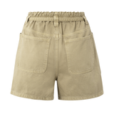 Yaya Summer Sand Garment Dye Woven High Waist Cargo Short