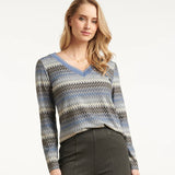 Smashed Lemon Light Blue & Grey Top