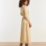 Smashed Lemon Sand & Gold Lurex Knitted Gilet