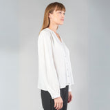 Le Temps Des Cerises Long Sleeve Frano Top in Ice Cream