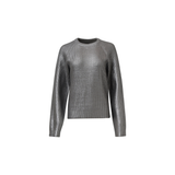 Smashed Lemon Silver Knitted Top