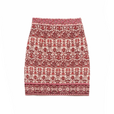 La Petite Etoile June Mini-Skirt in Burgundy Gypsy