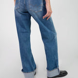 Le Temps Des Cerises 400/28 Loose Revers Bleu Jeans