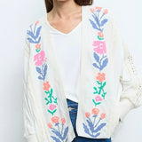 Aldo Martins Floral Jacquard Knit Cardigan