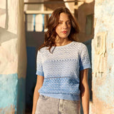 La Petite Etoile Myan Bleu Top