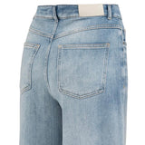 YAYA Blue Denim Loose Fit High Waist Denim