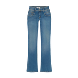 Le Temps De Cerises Blue 2002 Flare Mid Rise Faw Jeans