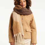 Smashed Lemon Sand Brown Scarf