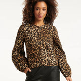 Smashed Lemon Black & Brown Cheetah Print Jacket