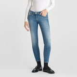 Le Temps Des Cerises Slim Jeans Yulo 7/8th Destroy Blue