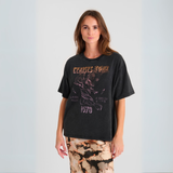Le Temps Des Cerises Black Print Cavo Boxy T-Shirt