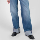 Le Temps Des Cerises 400/28 Loose Revers Bleu Jeans