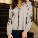 La Petite Etoile Blena Bleu Blouse
