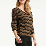Smashed Lemon Black & Gold Top
