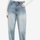 YAYA Blue Denim Loose Fit High Waist Denim
