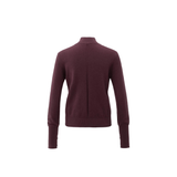 YAYA Fudge Purple Sweater With Open Detail At Neckline