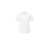 YAYA Early Frost White T-Shirt With Knitted Neckline