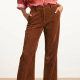 Smashed Lemon Brown Retro Pants