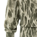 YAYA Pale Khaki Beige Design Sweater With Allover Print