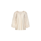 Smashed Lemon Off White Flowing Blouse