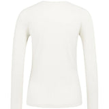 YAYA Snowfall White 10002 Ribbed Long Sleeve T-Shirt
