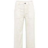 YAYA Birch Beige Woven Cargo Trousers With Straight Leg