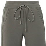 YAYA Dark Night Grey Ribbed Wide Leg Trousers With Flatlocks