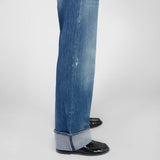 Le Temps Des Cerises 400/28 Loose Revers Bleu Jeans