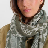 Le Temps Des Cerises Mono Army Scarf