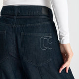 Le Temps Des Cerises Wide Leg Jeans Scotty High Waist Tencel Blue