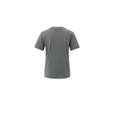 YAYA Dark Taupe Grey T-Shirt With Knitted Neckline