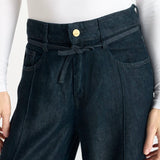 Le Temps Des Cerises Wide Leg Jeans Scotty High Waist Tencel Blue